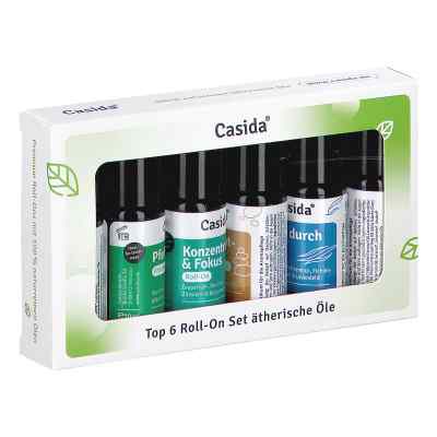 Roll-on Set Top 6 ätherische Öle 6X10  von Casida GmbH PZN 18848937