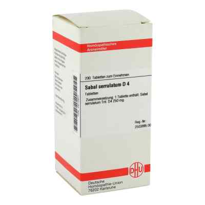 Sabal Serrul. D4 Tabletten 200 stk von DHU-Arzneimittel GmbH & Co. KG PZN 02812601