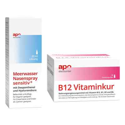 Schmuddelwetter Sparset - befeuchtendes Nasenspray + Vitamin B12