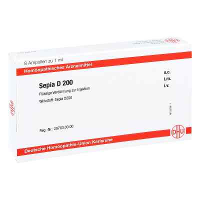 Sepia D200 Ampullen 8X1 ml von DHU-Arzneimittel GmbH & Co. KG PZN 11708156