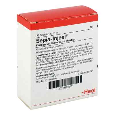 Sepia Injeel Ampullen 10 stk von Biologische Heilmittel Heel GmbH PZN 00929842
