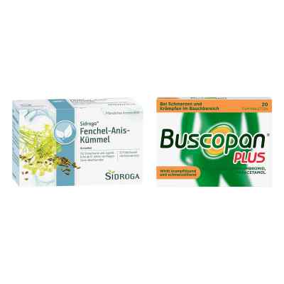 Sidroga Fenchel Anis Kümmel Tee + Buscopan Plus