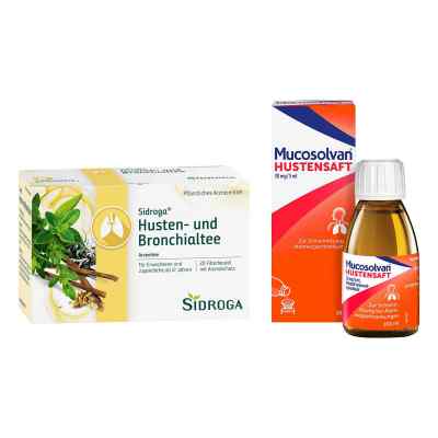 Sidroga Husten- und Bronchialtee + Mucosolvan Hustensaft