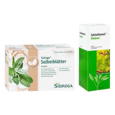 Sidroga Salbeiblätter Tee + Salviathymol N Madaus