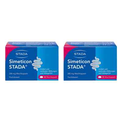 Simeticon STADA 280 mg gegen Blähungen 2x32 stk von STADA Consumer Health Deutschland GmbH PZN 08103179