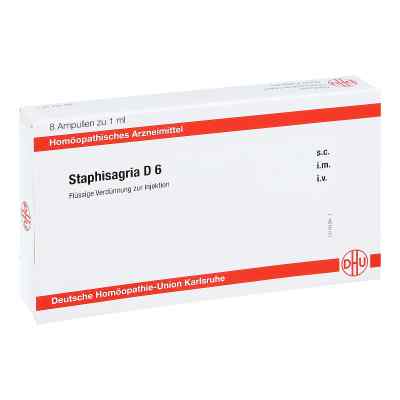 Staphisagria D6 Ampullen 8X1 ml von DHU-Arzneimittel GmbH & Co. KG PZN 11708357