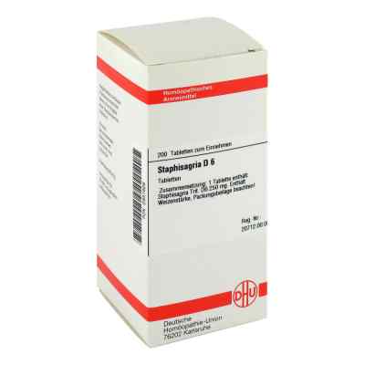 Staphisagria D6 Tabletten 200 stk von DHU-Arzneimittel GmbH & Co. KG PZN 02931926