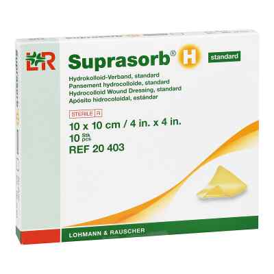 Suprasorb H Hydrokoll.verb.standard 10x10 cm 10 stk von Lohmann & Rauscher GmbH & Co.KG PZN 15563298