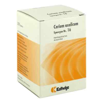 Synergon 16 Cerium oxalicum Tabletten 200 stk von Kattwiga Arzneimittel GmbH PZN 04905809