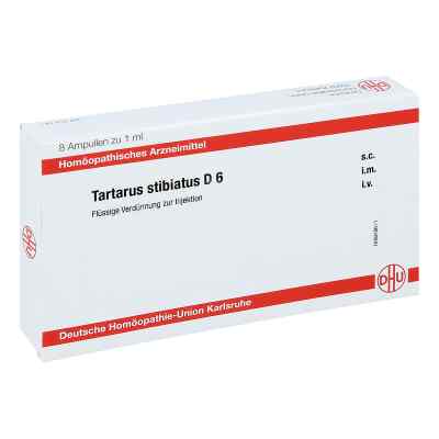 Tartarus Stibiatus D6 Ampullen 8X1 ml von DHU-Arzneimittel GmbH & Co. KG PZN 11708630