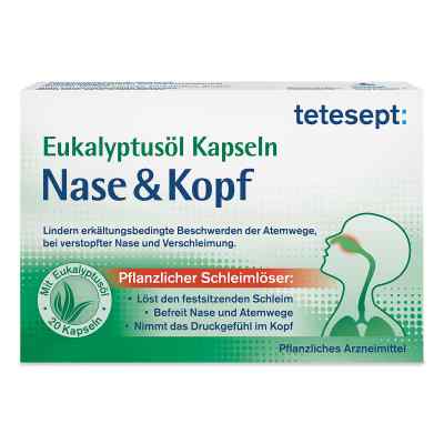 Tetesept Eukalyptusöl Kapseln Nase & Kopf