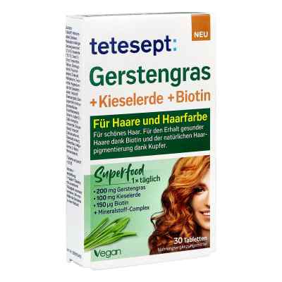 Tetesept Gerstengras + Kieselerde + Biotin 30 stk von Merz Consumer Care GmbH PZN 18274235