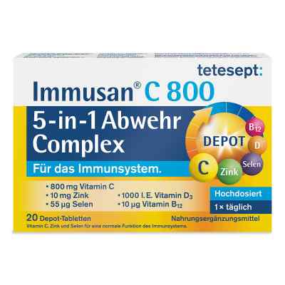 Tetesept Immusan C 800 5in1 Abwehr Complex Tabletten