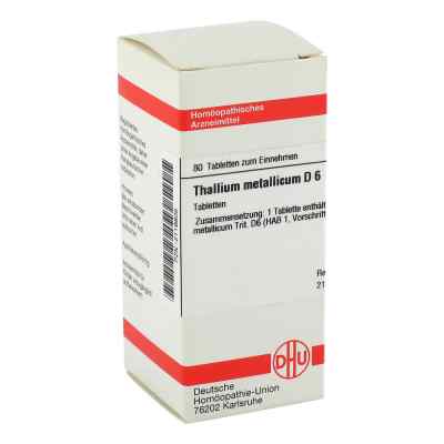 Thallium Met. D6 Tabletten 80 stk von DHU-Arzneimittel GmbH & Co. KG PZN 02119805