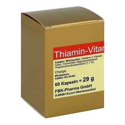 Thiamin Kapseln Vitamin B1 60 stk von FBK-Pharma GmbH PZN 00574072