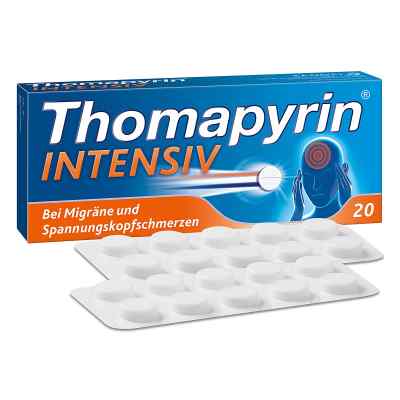 Thomapyrin INTENSIV bei Migräne & Kopfschmerzen 20 stk von  PZN 00624605