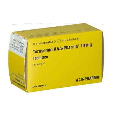 Torasemid Aaa-pharma 10 mg Tabletten 100 stk von AAA - Pharma GmbH PZN 02614841