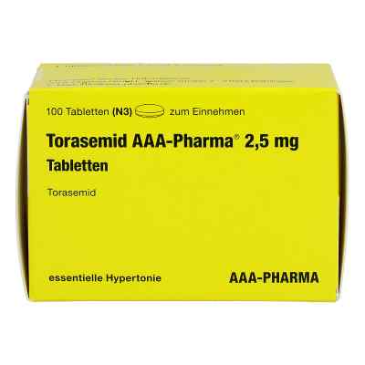 Torasemid Aaa-pharma 2,5 mg Tabletten 100 stk von AAA - Pharma GmbH PZN 02592364