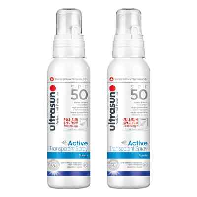 Ultrasun Active Transparent Spray Spf 50 2x150 ml von Ultrasun AG PZN 08104823