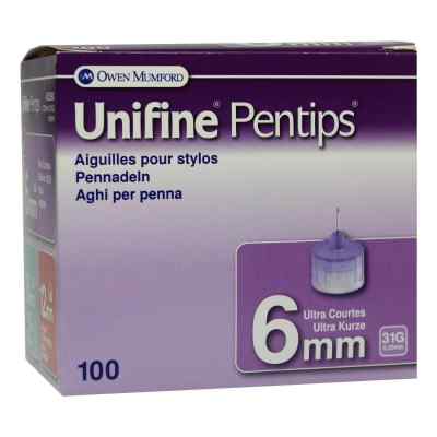 Unifine Pentips Kanüle 31 G 0,33x6 mm 100 stk von OWEN MUMFORD GmbH PZN 02918386