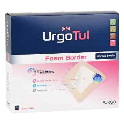 Urgotül Foam Border 10x10 cm Verband 10 stk von Urgo GmbH PZN 10203129
