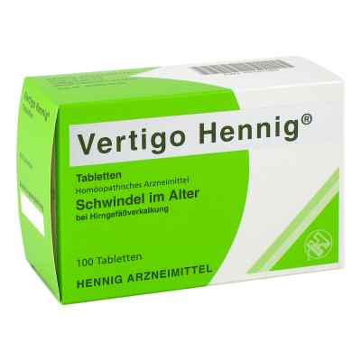 Vertigo Hennig Tabletten 100 stk von Hennig Arzneimittel GmbH & Co. K PZN 02161569