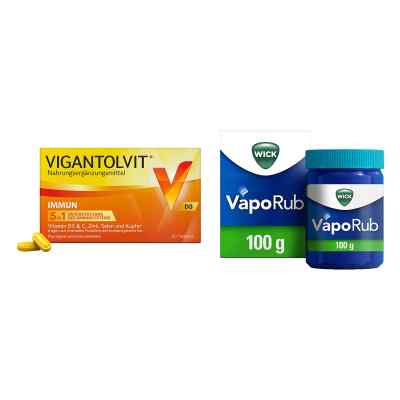 Vigantolvit Immun Filmtabletten 60 stk + Wick Vaporub Erkältungs 1 stk von  PZN 08102476