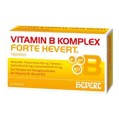 Vitamin B Komplex Forte Hevert Tabletten 60 stk von Hevert-Arzneimittel GmbH & Co. K PZN 16901389