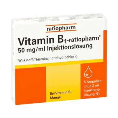 Vitamin B1 ratiopharm 50mg/ml iniecto lsg. Ampullen
