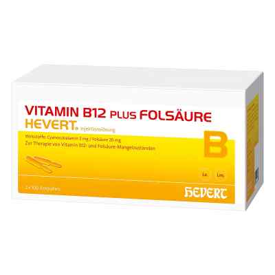 Vitamin B12 plus Folsäure Hevert Ampullen-Paare