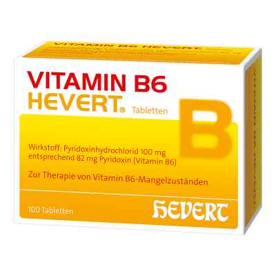 Vitamin B6 Hevert Tabletten 100 stk von Hevert Arzneimittel GmbH & Co. K PZN 04490283