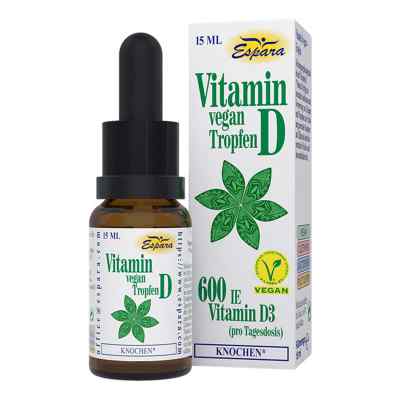 Vitamin D Tropfen vegan 15 ml von Espara GmbH PZN 12370216