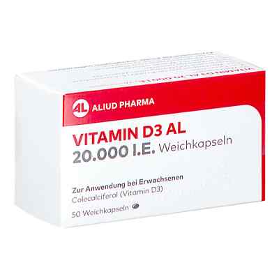 Vitamin D3 Al 20.000 I.e. Weichkapseln 50 stk von ALIUD Pharma GmbH PZN 17449365
