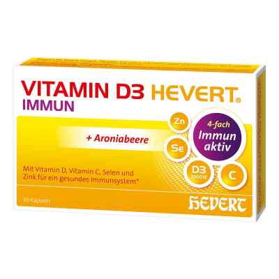 Vitamin D3 Hevert Immun Kapseln 30 stk von Hevert-Arzneimittel GmbH & Co. K PZN 18425065