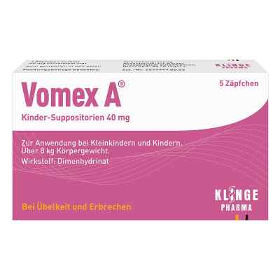 Vomex A Kinder Zäpfchen 40mg 5 stk von Klinge Pharma GmbH PZN 11091632