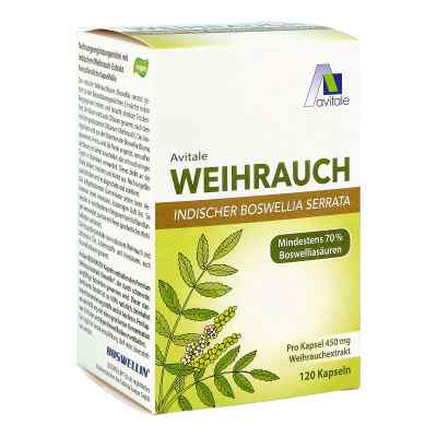 Weihrauch 450 mg Boswellia Serrata Kapseln 120 stk von Avitale GmbH PZN 16855672