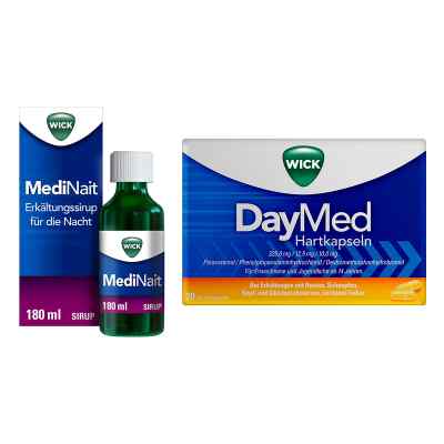 Wick MediNait Erkältungssirup für die Nacht 180 ml + DayMed 20 s 1 stk von WICK Pharma - Zweigniederlassung PZN 08102437
