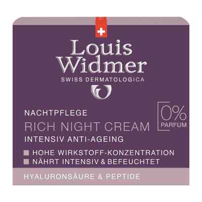 Widmer Rich Night Cream unparfümiert 50 ml von LOUIS WIDMER GmbH PZN 14180052
