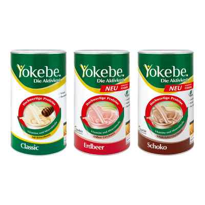 Yokebe Paket - Classic, Erdbeer, Schoko 3X500 g von  PZN 08100528