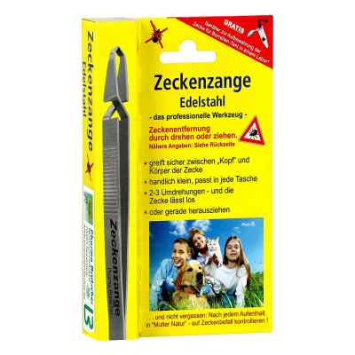 Zeckenzange Chirurgenstahl geriffelt