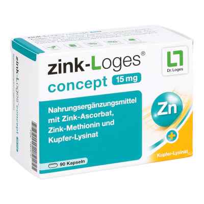 Zink-Loges concept 15 mg Kapseln 90 stk von Dr. Loges + Co. GmbH PZN 15816747