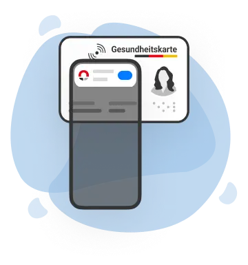 Elektronische Gesundheitskarte auf Smartphone für App-Nutzung
