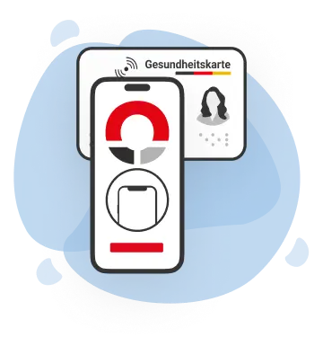Gesundheitskarte wird über Smartphone-Kamera gescannt